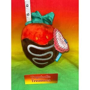 Bark Box Chocolate Slobber Strawberry Medium Dog Toy